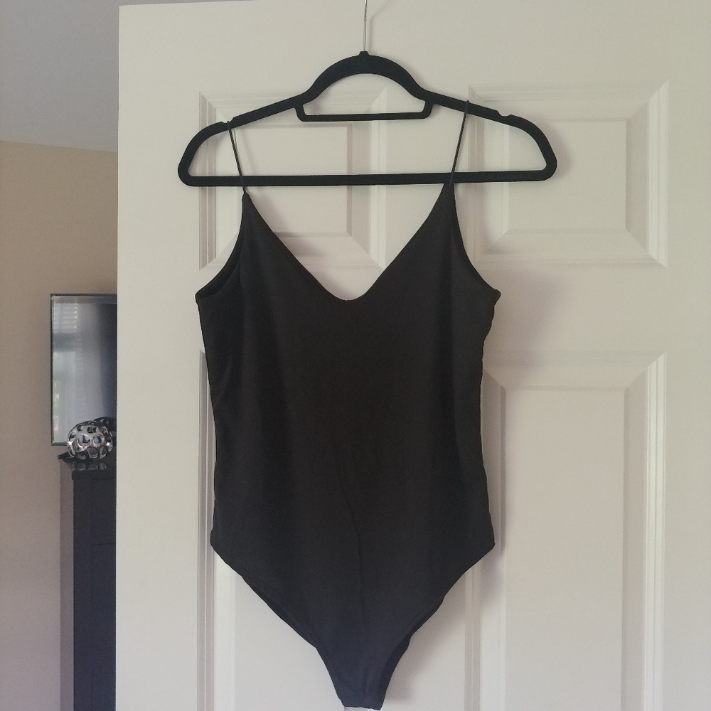 Smooth black bodysuit